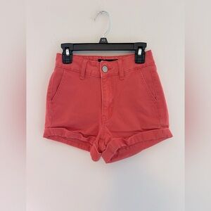 Aeropostale Pink-Orange Jean Shorts